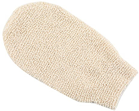BRRNOO Guante de Baño Exfoliante Manopla Exfoliante de Fibra de bambú para Piel Seca Celulitis Suciedad Paño para Lavar a Mano Toalla Facial con Propiedades Talla única 7,5 Cm X 21 Cm