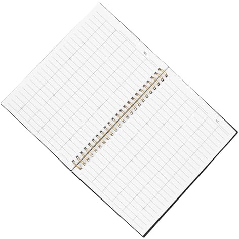 MINAOLULUS Libro Contabile Orizzontale per Monitoraggio Inventario e Spese Aziendali, Registro Entrate e Uscite Prodotti, Quaderno Organizzatore per Ufficio e Magazzino con Pagine a Righe