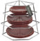 Buckingham 4 Tier Corner Plate Rack Chrome Finish Kitchen Cupboard Storage Organiser Premium Quality Dish Rack Space Saver Shelf Organiser 23 Cm