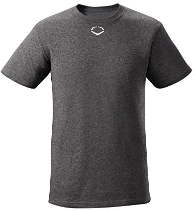 EvoShield Men's Short Sleeve Tee - Adult | Baseball/Softball | Charcoal Grey | 3XL - XXX-Large