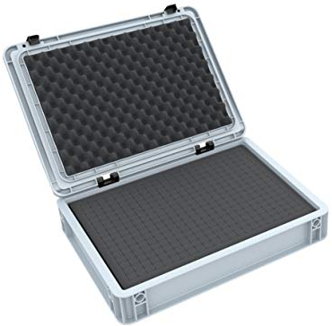Feldherr ED 43/75 HG Eurocontainer Case/Euro Box 400 x 300 x 90 mm inclusive Pick and Pluck foam