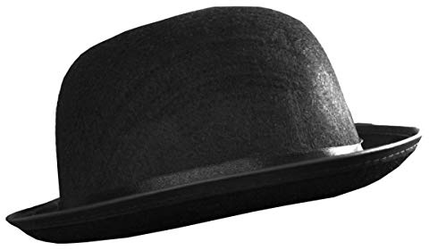 Lot de 3 chapeaux melon – Accessoire de déguisement pour homme et femme en feutre de 60 cm de circonférence