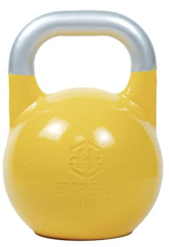 HYPEFIT Kettlebell 16 Kg de Competición | Pesa Rusa Kettlebell de 4 Kg a 32 Kg | Ideal para Fisicoculturismo | Pesas para Crossfit - Entrenamientos de Fuerza Musculatura y Core