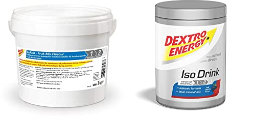 Dextro Energy Iso Fast Eimer - Leckeres Getränkepulver mit Mineralstoffen für Ausdauersport mit Natrium, Magnesium & - ISO Drink Pulver - ISOTONISCHES Getränkepulver mit FRUCHTIGEM Geschmack