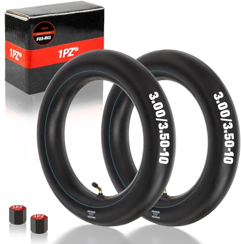 1PZ F03-IN2 2 Schlauch 3.00/3.50-10 mit Winkelventil für Vespa Roller 10 Zoll Reifen Verstärktes Rohr für Reifen 3.00-10 3.50-10