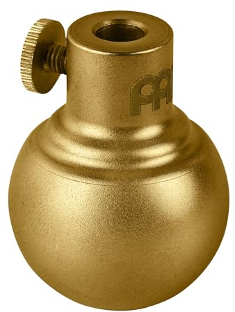 Sonic Energy Stimmgabel Aufsatz – Fuß in Kugelform, 129 g – Aus ECOBRASS, gold – 30 mm Aufsatzfläche – Für Therapie und Massage (VF-RM)