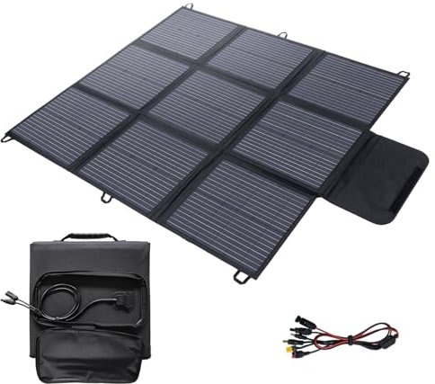 Faltbares Solarpanel 200W Solar-Ladegerät IP67 Wasserdicht und Staubdicht Hohe Ausgangskonversionseffizienz 22% Tragbares Ladegerät Solarstrom Solarpanel Camping Outdoor Notstromversorgung