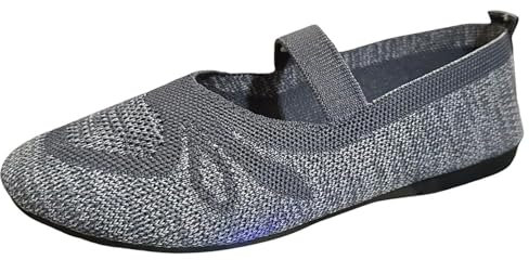 Ballerines pour femme - Pieds larges - Confortables - En tissu - Chaussures balerines basses - Élégantes - Pretty - Mocassins médiévaux - Ballerines en dentelle - Ballerines plates pour femme -