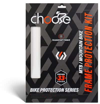 Chooee Mountain Bike Rahmenschutz,33 Stück Universeller MTB Rahmenprotektor für Fahrrad Rahmenschutzfolie Ober/Unterrohre, Kettenstrebe, Kabelverschleiß,