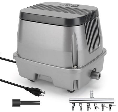 AquaMiracle Linear Air Pump ZP-40 for Pond Aeration, 635GPH Septic Air Pump Pond Aerators for Outdoor Ponds, Waste Treatment, Aquarium, Fish Farm, Seafood Restaurant