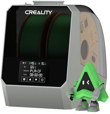 Creality Space PI Filament Dryer Plus, 2 Spools Filament Storage Box, 3D Printer Dryer Box with 360° Heating, Upgraded Filament Dehydrator for PLA ABS PETG TPU 1.75/2.85 mm