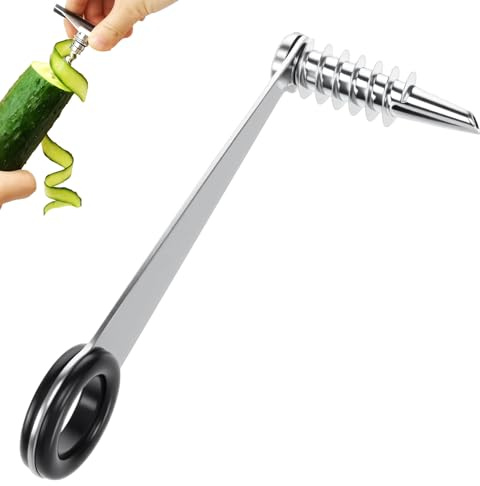 Edelstahl Spiralschneider Kartoffel, Tragbar Kartoffel Spiralschneider, Küchenwerkzeuge, Praktisch Spiralkartoffelschneider, Geeignet Für Kartoffeln, Gemüse, Gurken, Karotten, Obst