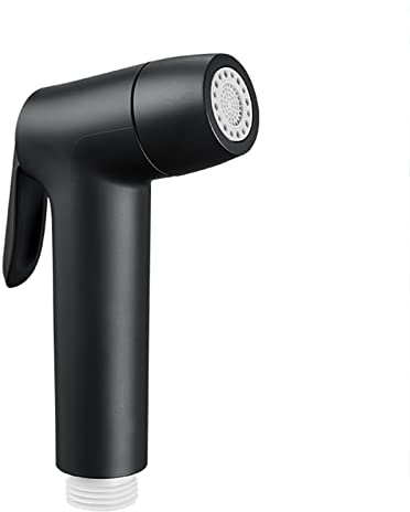 TTDGYYXW Spruzzatore per Bidet Portatile Nero Spruzzatore per Pannolini da Bagno Rubinetto per Doccia Bidet WC Soffione Doccia Spruzzatore in Acciaio Inossidabile Nero WC Pulizia della Toilette, Nero