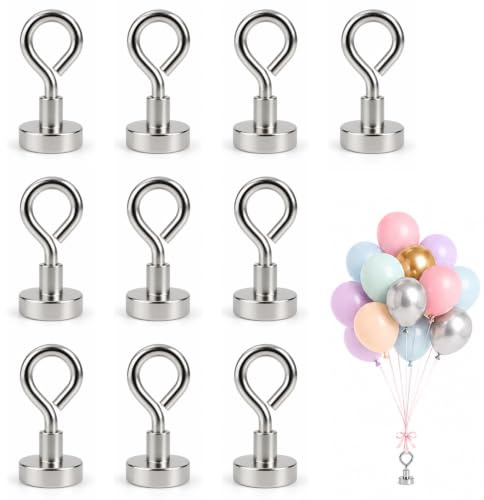 10 pesos para globos de helio, peso magnético de 16 mm, soporte para globos de helio, peso magnético, reutilizables, para bodas, cumpleaños o Navidad