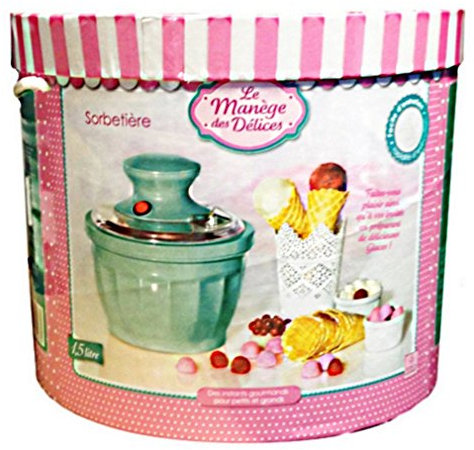 SORBETIERE 1.5 L APPAREIL A GLACE USTENSILE CUISINE