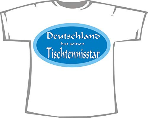 Deutschland hat seinen Tischtennis Star; Kinder T-Shirt weiß, Gr. 12-14