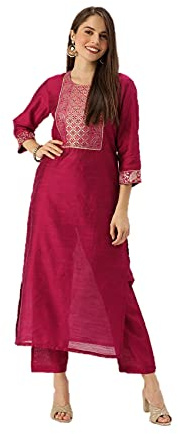 Conjunto kurti para mujer, ropa de fiesta india, vestido Kurta con pantalón palazzo, conjunto de pantalones para mujer