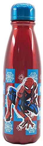 Stor 600 ml barn aluminium flaska | SPIDERMAN ARACHNID GRID