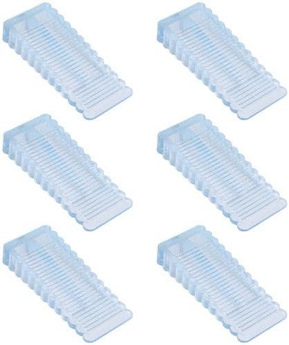 INGJIA Gomma di Alta qualità Fermaporta [6 Pezzi],Ferma Porta da Pavimento,Regolabile in Altezza Antiscivolo AntiGraffio blocca Porta,Interni Porte e finestre Home Office Ferma Porte Protector