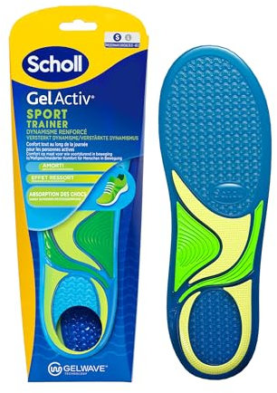 Scholl Semelles GelActiv Sport Femmes - Absorption des Chocs et Réduction de la Fatigue grâce à GelWave - Confort Supérieur pour Chaussures de Sport et Activités Intenses - Taille 35,5 à 40,5