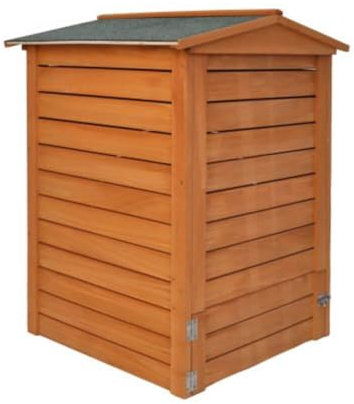 Wooden Beehive Composter 288L - Eco-Friendly Garden Waste Bin with Dual-Access Design, Composting Kitchen Scraps, Soil Improvement, Home Compost Bin, Outdoor Garden Waste