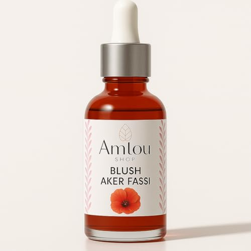 Aker fassi Blush Crème Rouge, Hydratant, 100% Naturel