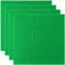4 Pack Classic Baseplates Compatible with Lego, Large 10x10 Building Bricks Building Board Base Plates with 32 x 32 studs Build and Display Board Set for All Major Brands and Activity Table, Green