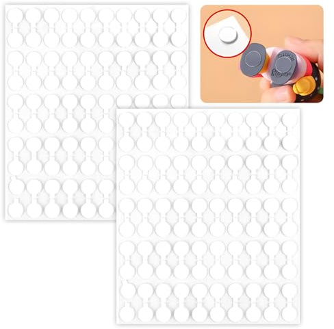 Lot de 100 pastilles adhésives double face transparentes de 10 mm – Idéal pour les projets de bricolage, décoration, collage de photos, cartes, ballons et plus encore – Autocollants sans résidus