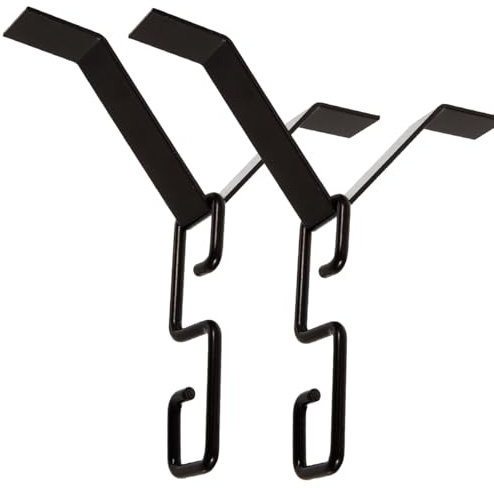 Didiseaon Rain Chains for Gutters: 2 Sets Metal Rain Chain Gutter Adapter Hooks Decorative Hangers for Outside Downspouts Balcony Use Rustproof Heavy Duty