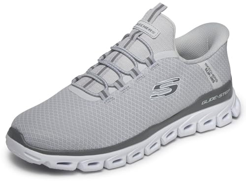 Skechers Glide-Step NOXUS - Tenis para Hombre, Color Gris Claro, Talla 9