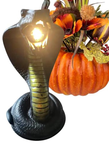 Halloween Ormformad Nattbelysning Gotiska USB Nattduksbordslampor För