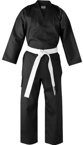 Blitz V-Neck Martial Arts Gi - Black - 3/160cm