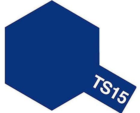 TAMIYA 85015 TS-15 Blau glänzend 100ml - Sprühfarbe für Plastikmodellbau, Modellbau und Bastelzubehör, Sprühfarbe für den Modellbau, 100 ml (1er Pack)