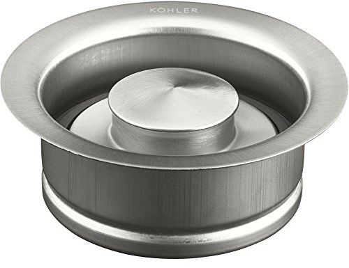 KOHLER K-11352-BS Disposal Flange with Stopper, Depris Buildup Prevention, One Size, Brushed Stainless