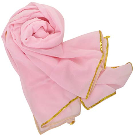 BellyLady fantastisk handgjord chiffong magdans slöja, för övning – rosa, Rosa, En storlek