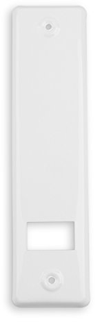 DIWARO® Wicklerblende für Gurtwickler | Lochabstand 185 mm | Aluminium - weiß | Abdeckplatte zur Abdeckung von handelsüblichen Gurtwicklern