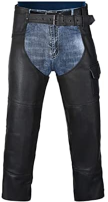 HWK Motorradjacken aus Leder für Männer und Frauen, schwarze Motorradjacken für den Schutz vor Ausschlag auf der Straße und Komfort bei jedem Wetter, Schwarz, 52