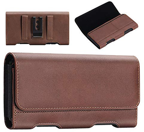 BECPLT Galaxy S23 Ultra Note 20 Ultra 5G Note 10+ Plus 5G Holster Leather Carrying Cell Phone Holder Belt Clip Holster Case Pouch for Samsung Galaxy S22 Ultra S20 Ultra 5G Note 9 8 Galaxy A71 5G Brown