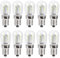 10 Uds bombilla LED E12 bombilla LED para frigorífico 1,5 W AC 230 V de repuesto para lámpara de máquina de coser doméstica