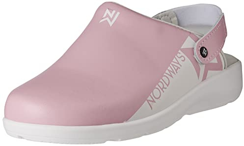 Nordways Mujer Arielle Zapato de Profesional de la Salud, Rosa, 37 EU Large