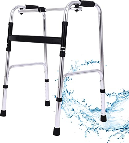 Rollator Gehbock für Senioren,Gehwagen für Senioren Wohnung,Gehhilfe Klappbar,Rollator Ohne Rollen,Gehhilfen Senioren,Gehgestell für Senioren Stabil,Gehwagen Leicht,Gehgestell Faltbar