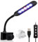 OsAtNb Aquarium Clip Light UK Adapter Nano Aquarium Light Full-Spectrum 3 Modes 5 Brightness Dimmable,Timing Function Flexible Gooseneck White+Red+Blue LED Fish Tank Clip on Light (6W)