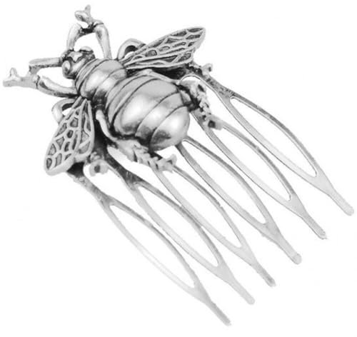 Casiler Damen Chic Metall Haar Seitenkämme Retro Haarnadel Kamm Vintage Hochzeit Haarkämme Antiker Stil Haarkamm Bienen Haarschmuck