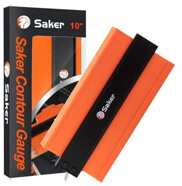 Saker Calibro per contorni con serratura, 25 cm, per duplicazione di forma precisa, misura forme irregolari per lavori di legno, piastrelle, tubi e saldatura