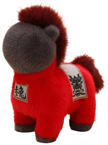 Genérico Animal en Peluche Décoration – Ergonomic câblé de l'année Lunaire, Fonctionnel, Jouet Cheval pour, sœurs, Amis, collectionneurs, Petite Amie | Multipurpose Outdoor Indoor Utility