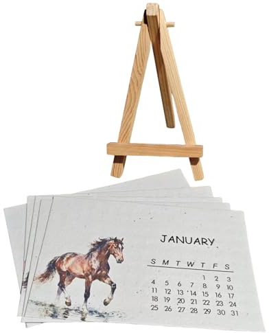 Kalender 2026, pappersplanerare för plantering av papper med träbas | Månadsvis kontorskalender 2026 - för, skola, klassrum, sovsal och studio
