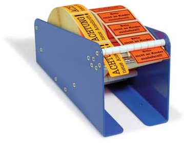 Tisch-Etikettenspender, Nutzbreite bis 112,5mm, max. Rollendurchmesser 170mm, inkl. einem Distanzteil, 1 Stk.