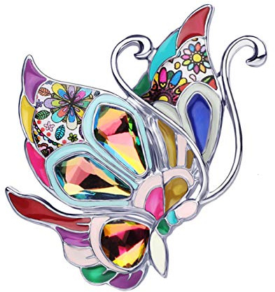 DOWAY Cute Broche Mariposa Mujer Alfileres Para Mujeres Moda Vestidos De Fiesta Joyería Regalos (Multicolor)