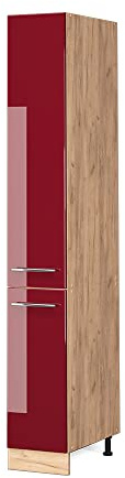 Vicco Apothekerschrank Fame-Line, Bordeaux Hochglanz, 30 cm, zur Kombination mit weiteren Modulen der Fame-Line Serie