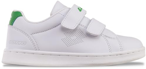 Lotto Codice Stile: 2600240K Burgas K Unisex Kids, Bianco Verde, 35 EU
